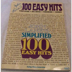Extremely Rare, Antique Vintage 1977 John Lane's Simplified 100 Easy Hits sheet